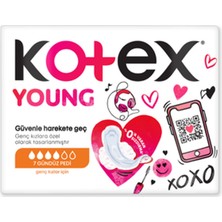 6 Adet Kotex Young Ultra Gündüz Pedi 7'li