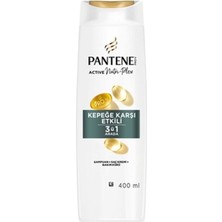 2 Adet Pantene Kepek Karşıtı 3ü1 Arada Şampuan 400 ml