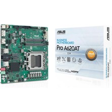 Pro A620AT-CSM Amd A620 Am5 Ddr5 6400 Dp HDMI M2 Usb3.2 Thin Mini Itx Lvds Bağlantı, Asus Control Center Lisansı!