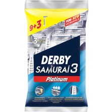 5 Adet Derby Samurai 3 Platinum 9+3 Poşet