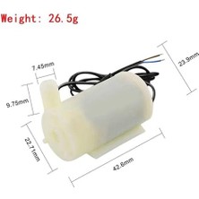 Mini Yatay Dalgıç Su Pompası Dc 2.5V-6V 120LH