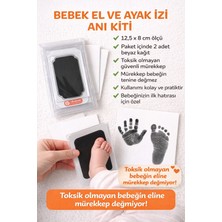 Caution Bebek El Ayak Izi Anı Kiti-Temassız Mürekkep Pedli