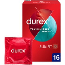 1 Adet Durex Yakın Hisset Slim Fit Prezervatif 16'lı