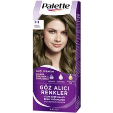 6 Adet Palette Göz Alıcı Renkler 7-1 Küllü Kumral Saç Boyası 110 ml