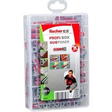 Profı-Box Duopower, 132 Dübelli Dübel Kutusu (60 Adet 6 x 30, 60 Adet 8 x 40, 12 Adet 10 x 50), Evrensel Dübel, Pratik Set, Amatör ve Profesyoneller Için Dübel Kutusu, Vidasız