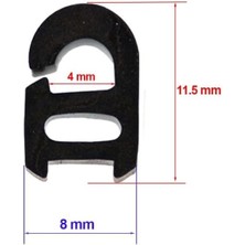 ,, Simfer Uyumlu Set Üstü Ocak Izgara Silikon Tampon Lastiği 4 Adet, 11,5 mm x 8 mm