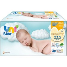6 Adet Uni Baby Yenidoğan Islak Mendil 3X40 Adet