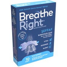 5 Adet Breathe Right Şeffaf Burun Bantları 10 Adet