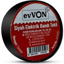 1 Adet Evvon Siyah Elektrik Bandı Tekli