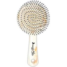 Pro Üç Boyutlu Oval Saç Fırçası - 16 Beyaz Mermer