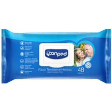 3 Adet Canped Vücut Temizleme Havlusu 22 x 25 cm 48'li