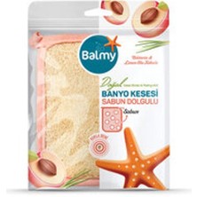 Balmy Naturel 4 Adet Balmy Doğal Sabun Dolgulu Nektarinli Banyo Kesesi