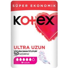 5 Adet Kotex Ultra Süper Ekonomik Paket Uzun 18'li