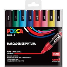 Unı Pc 5m Basic Set - 8'li Marker Paketi