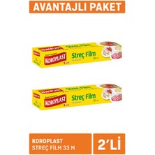 3 Adet Koroplast Streç Film 33 M x 2'li