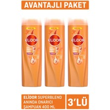 3 Adet Elidor Superblend Anında Onarıcı Şampuan 3 x 400ML