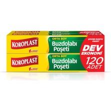 1 Adet Koroplast Dev Ekonomi Buzdolabı Poşeti (3+1) Orta 120'LI
