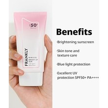Frankly Ton Eşitleyici ve Aydınlatıcı Bright Up Güneş Kremi SPF50+ Pa++++ 50 ml