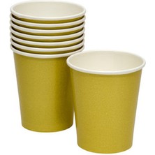 6 Adet Roll-Up Party Dreams Karton Bardak Gold 8'li