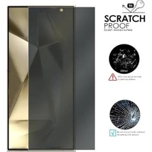 Galaxy S24 Plus ile Uyumlu Ekran Koruma 0,18 mm Ultra Ince Hayalet Gizlilik Cam Hassas Parmak Izi Açma Özellikli Ultrasonic Unlock Ekranı Tam Kaplayan Ultrasocik Unlock