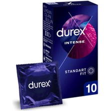3 Adet Durex Intense Uyarıcı Jelli ve Tırtıklı Prezervatif 10'lu