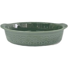 1 Adet Touch Me Stoneware Oval Fırın Kabı 25 cm