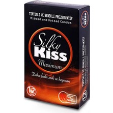 1 Adet Silky Kiss Maximum 12'li Tırtıklı Prezervatif