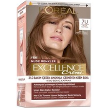 L'Oréal Paris 6 Adet L Oréal Paris Excellence Creme Nude Renkler Saç Boyası - 7u Nude Kumral