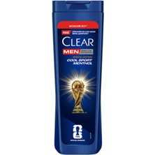 6 Adet Clear Men Kepeğe Karşı Etkili Şampuan Cool Sport Menthol 600 ml