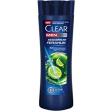 5 Adet Clear Men Kepeğe Karşı Etkili Şampuan Maksimum Ferahlık Yağlı Saç Derisi Için Limon Özlü 350 ml
