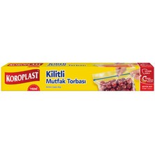 3 Adet Koroplast Kilitli Mutfak Torbası Büyük Boy 10'lu