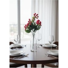 Yapay Çiçek Kırmızı Kokina Demeti Kokina Çiçeği Yılbaşı Süsü Yılbaşı Ağacı Süsü