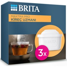 1 Adet Brita Maxtra Pro Kireç Uzmanı Su Filtresi 3'lü