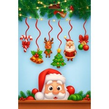 Yılbaşı Ağacı Süsü, Yılbaşı Dekoratif Banner, Şekillendirilmiş Figürleri, Parti Mazemeleri, (Banner)