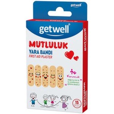 2 Adet Getwell Mutluluk Yara Bandı 15 Adet
