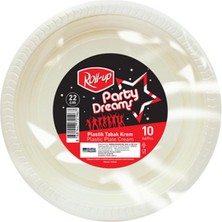 6 Adet Roll-Up Party Dreams Tabak Krem 10'lu