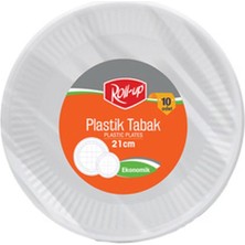 6 Adet Roll-Up Plastik Tabak 10'lu 21 cm