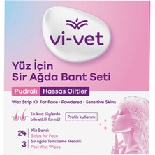 1 Adet Vi-Vet Purdalı Yüz Için Sir Ağda Bandı 24'lü