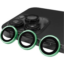 IPhone 14 Pro Ile Uyumlu Profesyonel Kamera Lens Koruma Camcov Açık Yeşil