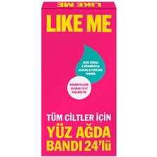 5 Adet Like Me Tüm Ciltler Için 24'lü Yüz Ağda Bandı