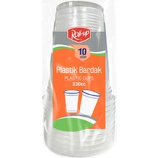 3 Adet Roll-Up Plastik Bardak 330 cc 10'lu