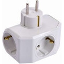 2 Adet Viko Yonca Plus Beyaz Üçlü Topraklı Priz