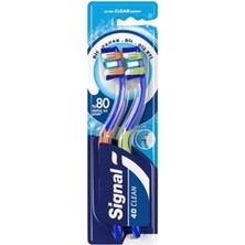 Signal 4D Clean Expert Orta Sertlikte Diş Fırçası 1+1 Parça Sayısı ile Etkili Temizlik
