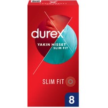 2 Adet Durex Yakın Hisset Slim Fit Prezervatif 8'li