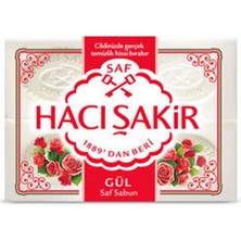 1 Adet Hacı Şakir Gül Beyaz Kalıp Sabun 4X150 G