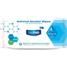 1 Adet Deep Fresh Alkol Bazlı Antiviral Islak Mendil 56'lı
