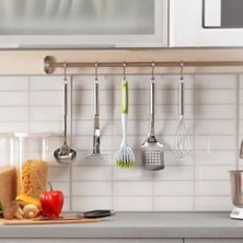 Saplı Bulaşık Fırçası, 2'li Paket Sert Kıllı Mutfak Fırçası, Lavabo, Tencere ve Tavalar Için Yerleşik Kazıyıcılı Temizlik Fırçası