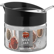 1 Adet Renga Kaşıklı Cam Baharatlık 425 cc