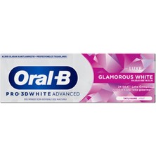 2 Adet Oral-B Pro 3D White Advanced Luxe Glamorous White 75 ml