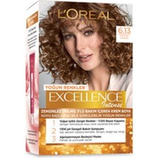 L'Oréal Paris 3 Adet Excellence Intense Saç Boyası  6.13 Mocha Kahve 192 ml